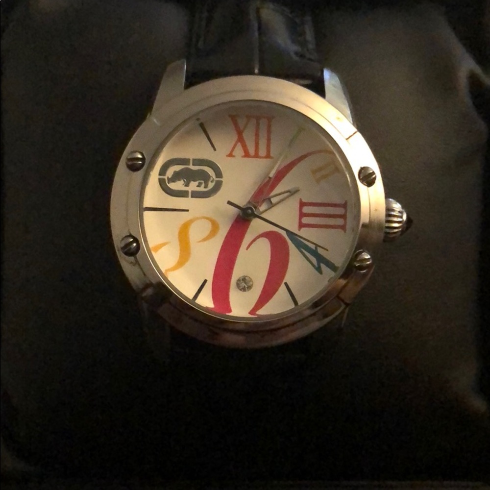 Marc Ecko black strap watch